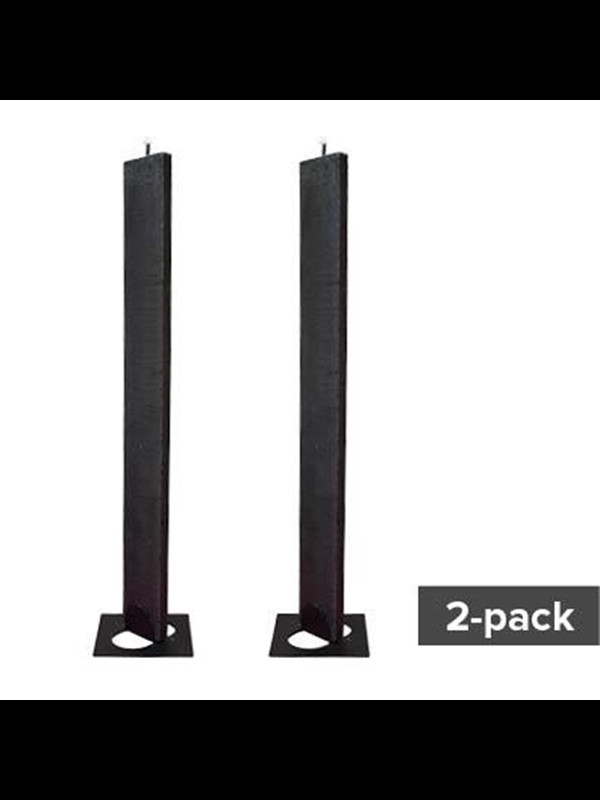 Platt Ljus-45x11x350 mm 2-pack Svart S23602