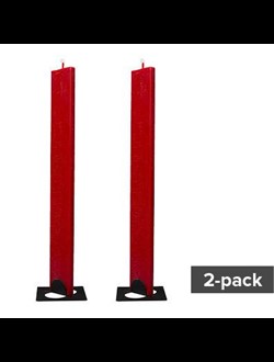 Platt Ljus-45x11x350 mm. Röd