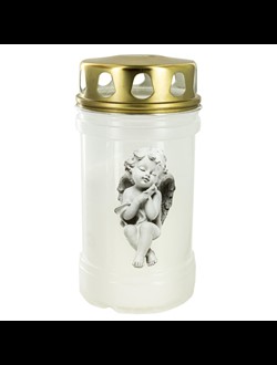 Gravljus Med Ängelmotiv