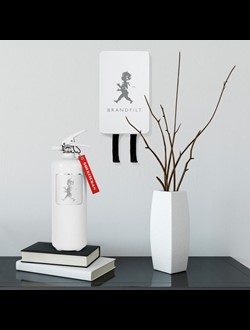 Brandfilt Solstickan Högblank Vit/Silver