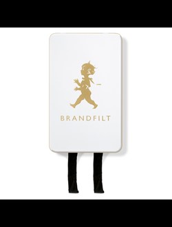 Brandfilt Solstickan högblank Vit/Guld